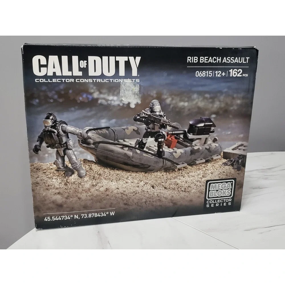 New 2013 MEGA BLOKS COLLECTOR SERIES CALL OF DUTY RIB BEACH ASSAULT #06815